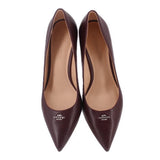 COACH LEATHER HEELS PLUM 7.5 US