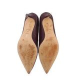 COACH LEATHER HEELS PLUM 7.5 US