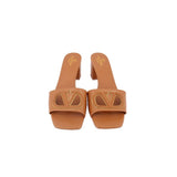 VALENTINO V LOGO HEELS BROWN 39 | US 9