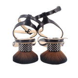LOEWE PETAL BRUSH HEELS BLACK 39 EU | 9 US