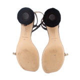 LOEWE PETAL BRUSH HEELS BLACK 39 EU | 9 US
