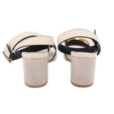 VALENTINO VLOGO HEELS CREAM 39 EU | 9 US