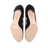LK BENNETT MESH SUEDE HEELS BLACK 39 EU | 9 US