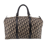 CHRISTIAN DIOR VINTAGE DUFFLE HANDLE BAG BLACK