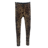 DOLCE & GABBANA X SKIMS LEOPARD PANTS BROWN S