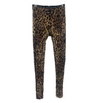 DOLCE & GABBANA x SKIMS leopard print pants in brown, fitted