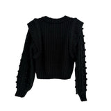 FARM RIO LONG SLEEVE SWEATERS BLACK XS
