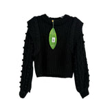 FARM RIO LONG SLEEVE SWEATERS BLACK XS