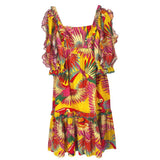FARM RIO PRINT DRESSES YELLOW/MULTI XS