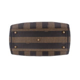FENDI PENGUIN BOSTON HANDLE BAG BROWN