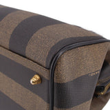 FENDI PENGUIN BOSTON HANDLE BAG BROWN