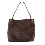 Louis Vuitton Graceful PM monogram shoulder bag with top handles and gold hardware
