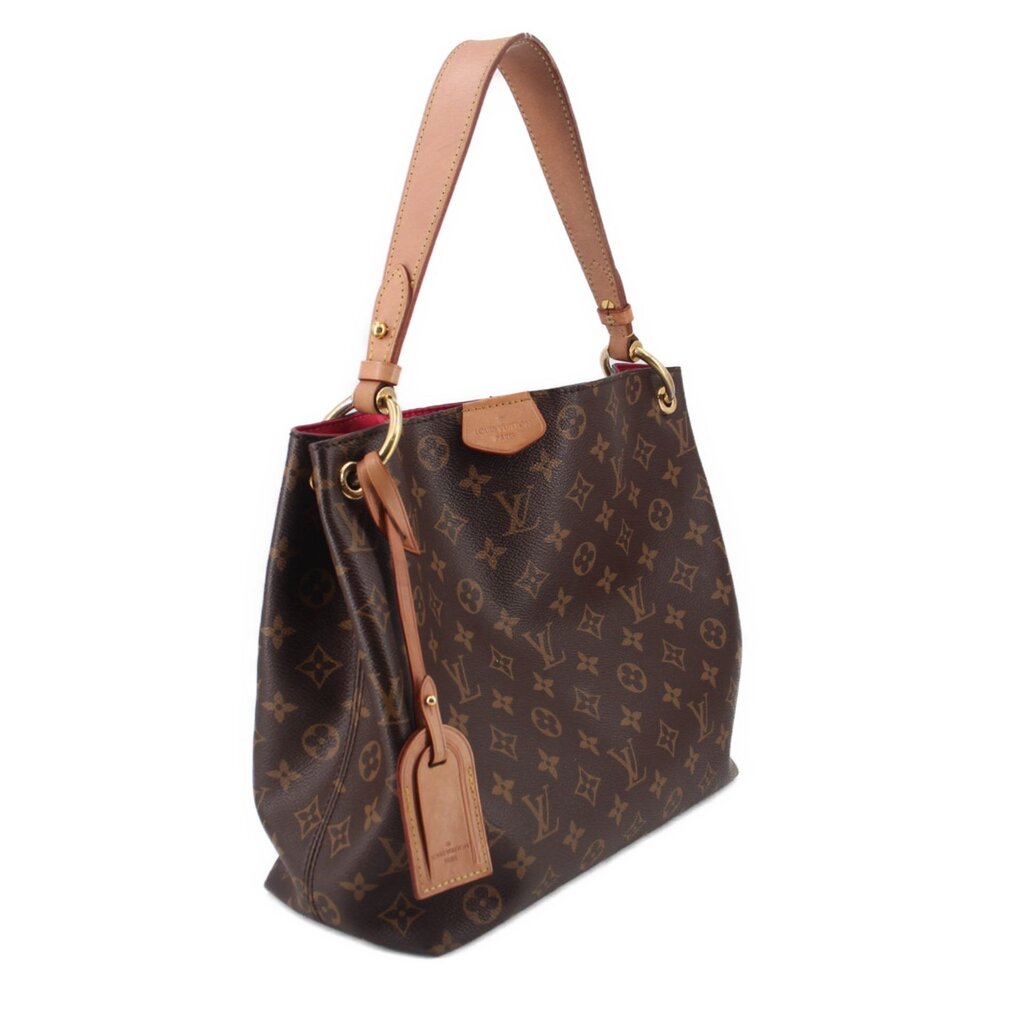 Louis Vuitton Graceful PM monogram bucket-style shoulder bag with leather key bell charm