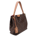 Louis Vuitton Graceful PM monogram bucket-style shoulder bag with leather key bell charm