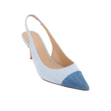 VERONICA BEARD LILIANA SLINGBACK PUMP HEELS BLUE 8 US