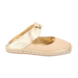 JIMMY CHOO REKA ESPADRILLE FLATS GOLD 8 US