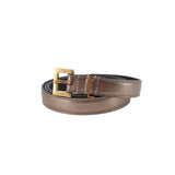 SAINT LAURENT CASSANDRE THIN BELTS PEWTER L | 95