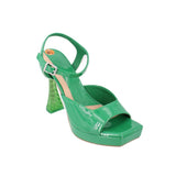 GB CRYSTAL HEELS GREEN 8.5 US