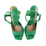 GB CRYSTAL HEELS GREEN 8.5 US