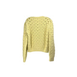 ASTR CROCHET SWEATERS YELLOW M