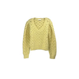 ASTR CROCHET SWEATERS YELLOW M
