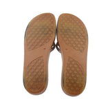 DONALD PLINER LEATHER SANDALS TAUPE 8.5