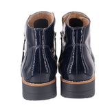 DJANGO & JULIET PATENT BOOTS BLUE 9 US