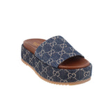 GUCCI ANGELINA SANDALS DENIM 34 EU | 5 US