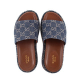 GUCCI ANGELINA SANDALS DENIM 34 EU | 5 US