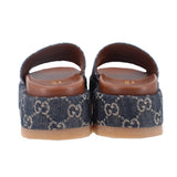GUCCI ANGELINA SANDALS DENIM 34 EU | 5 US