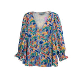 TUCKERNUCK PRINT TOPS BLUE M