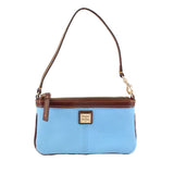 DOONEY & BOURKE PEBBLE GRAIN WRISTLET POUCHES BLUE