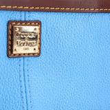 DOONEY & BOURKE PEBBLE GRAIN WRISTLET POUCHES BLUE