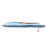 DOONEY & BOURKE PEBBLE GRAIN WRISTLET POUCHES BLUE