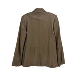 VINCE LEATHER BLAZERS BROWN M | 10