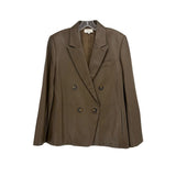 VINCE LEATHER BLAZERS BROWN M | 10