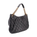 CHANEL COCO PLEATS CROSSBODYS BLACK