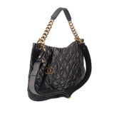 CHANEL COCO PLEATS CROSSBODYS BLACK