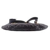 CHANEL COCO PLEATS CROSSBODYS BLACK