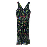 SAM EDELMAN FLORAL DRESSES BLACK M | 10