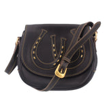 DOONEY & BOURKE WESTERN HORSESHOE SADDLE CROSSBODYS BLACK