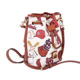 DOONEY & BOURKE DRAWSTRING CROSSBODYS CARDINALS