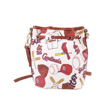 DOONEY & BOURKE DRAWSTRING CROSSBODYS CARDINALS