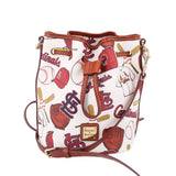 DOONEY & BOURKE DRAWSTRING CROSSBODYS CARDINALS
