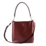COACH MOLLIE BUCKET CROSSBODYS BURGUNDY