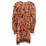 ULLA JOHNSON PRINT DRESSES PEACH M | 8
