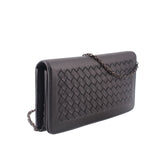 BOTTEGA VENETA WOVEN WOC CROSSBODYS BLACK