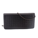 BOTTEGA VENETA WOVEN WOC CROSSBODYS BLACK