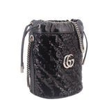 GUCCI MARMONT BUCKET CROSSBODYS BLACK