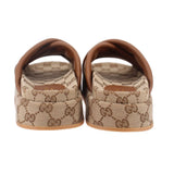 GUCCI PLATFORM SANDALS BROWN 37 EU | US 7
